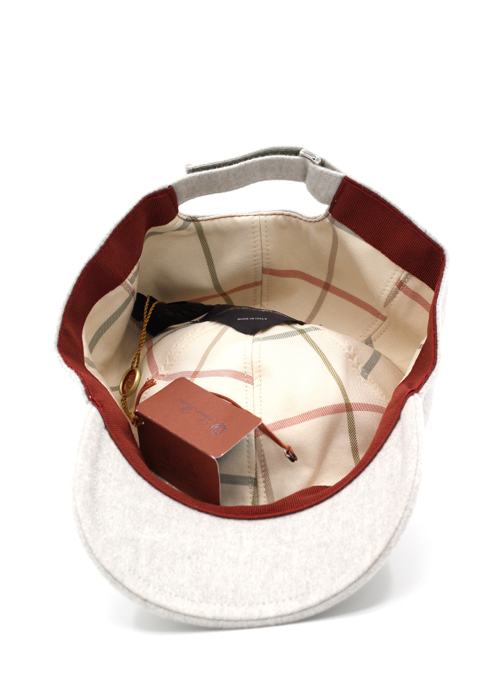 Loro Piana Light Gray Cashmere Baseball Cap Size L (Large)