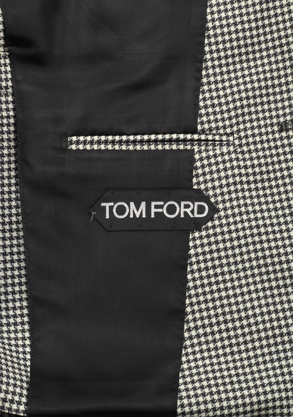 TOM FORD Dyllan Checked Black White Sport Coat Size 48 / 38R U.S.