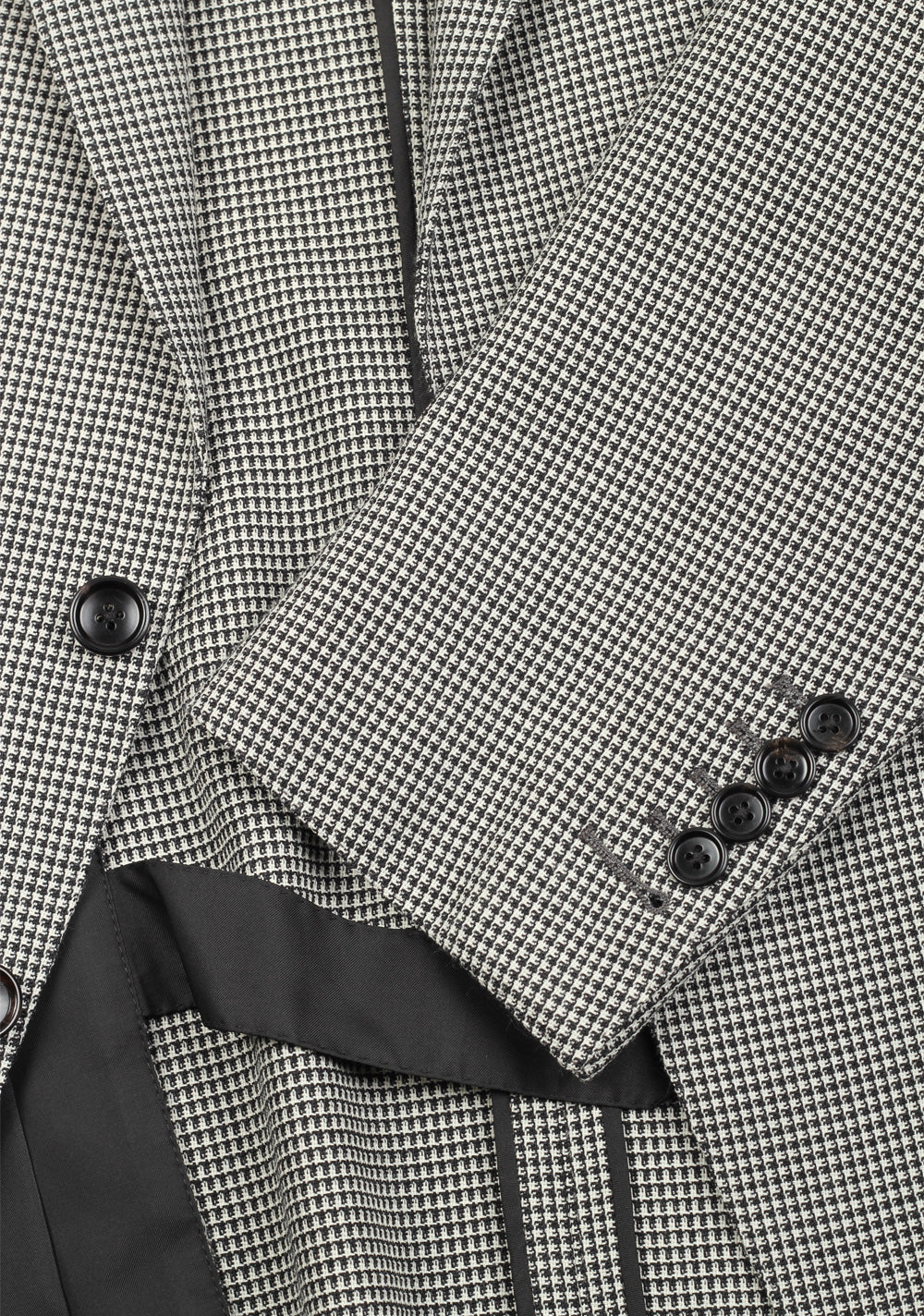 TOM FORD O'Connor Checked Black White Sport Coat Size 48 / 38R U.S. Fit Y