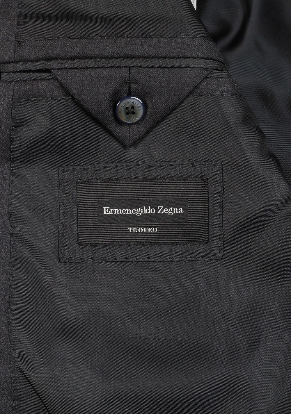 ZEGNA Milano Trofeo Gray Solid Suit Size 58 / 48R U.S.