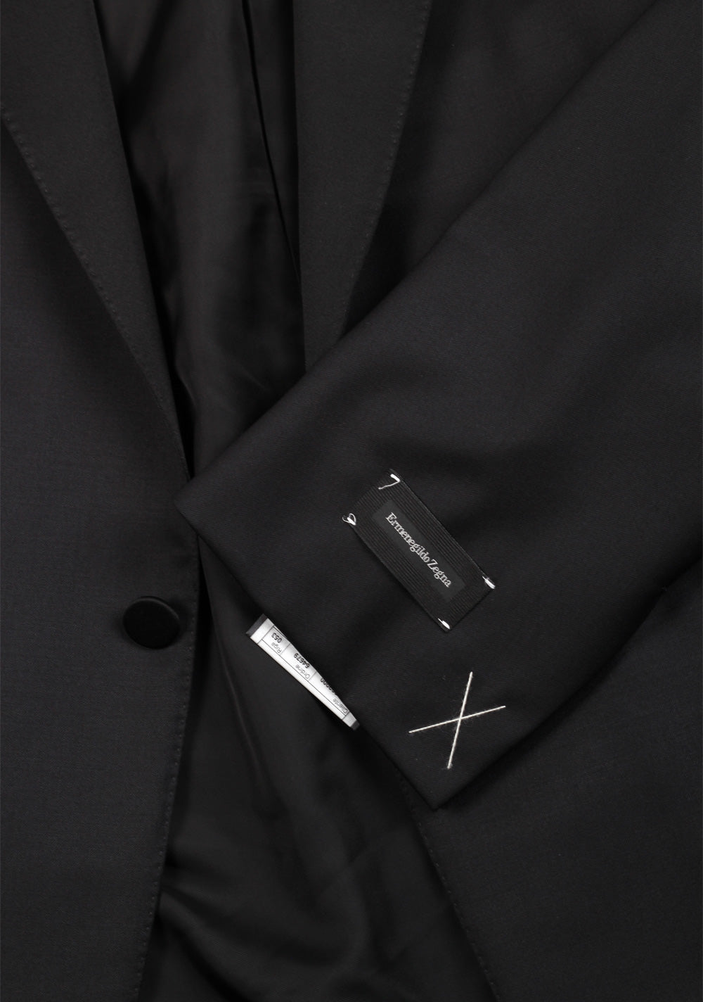 ZEGNA Black Wool Milano Micronsphere Tuxedo Suit Size 54 / 44R U.S.