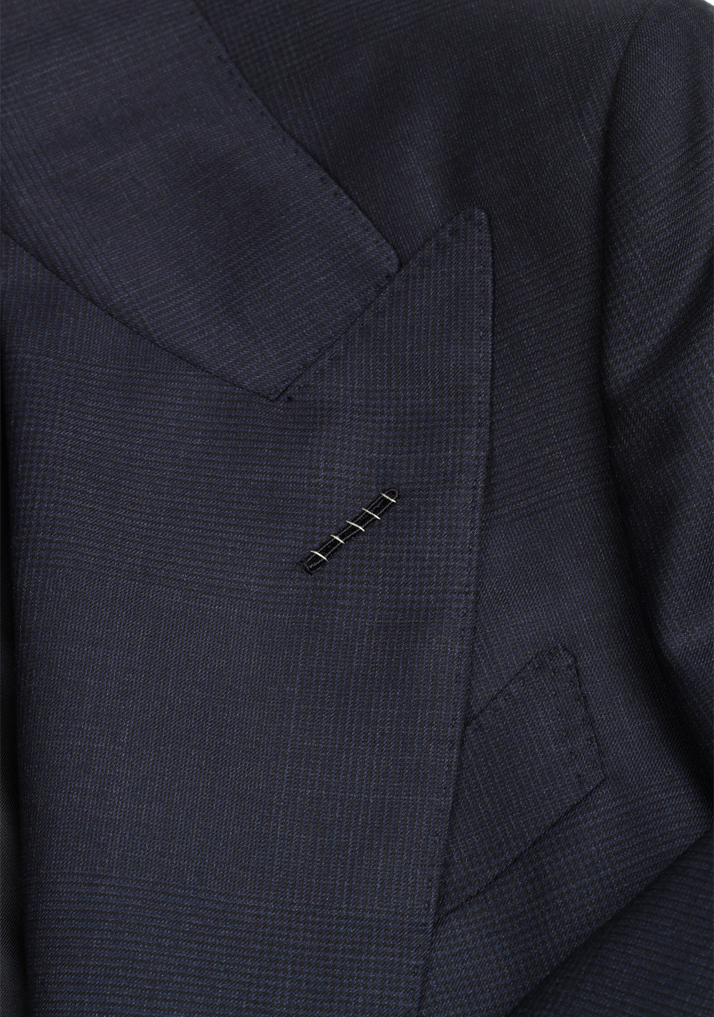 TOM FORD Atticus Blue Checked Sport Coat Size 46 / 36R U.S.