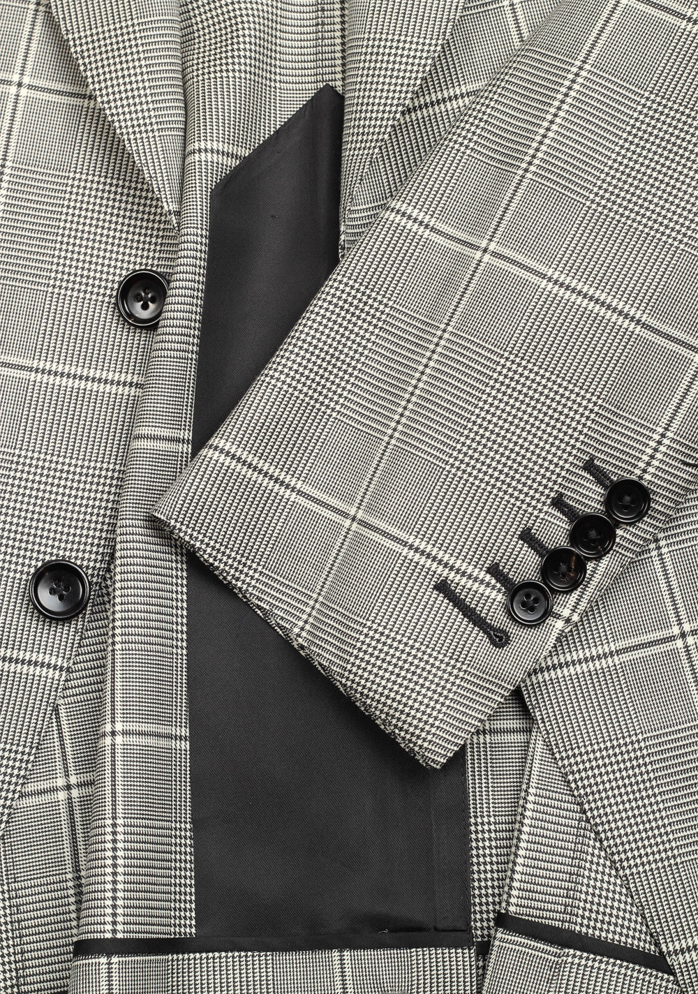 TOM FORD Dyllan Gray Checked Sport Coat Size 46 / 36R U.S.