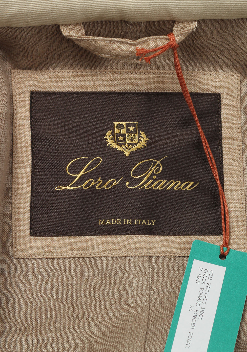 Loro Piana Beige String Coat Size Medium / 50 IT / 40R U.S.