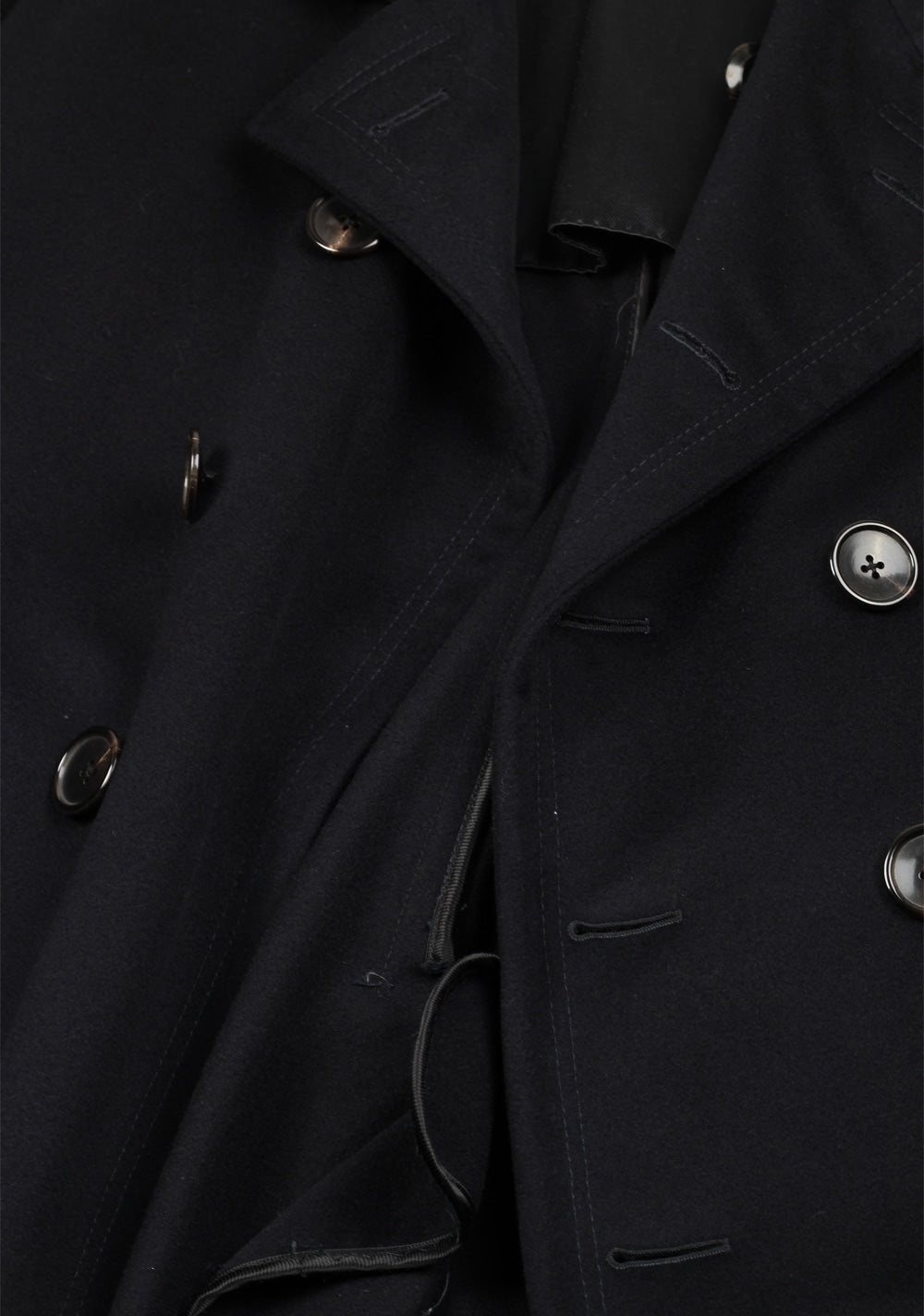 TOM FORD Blue Wool Double Breasted Coat 54 / 44R U.S.