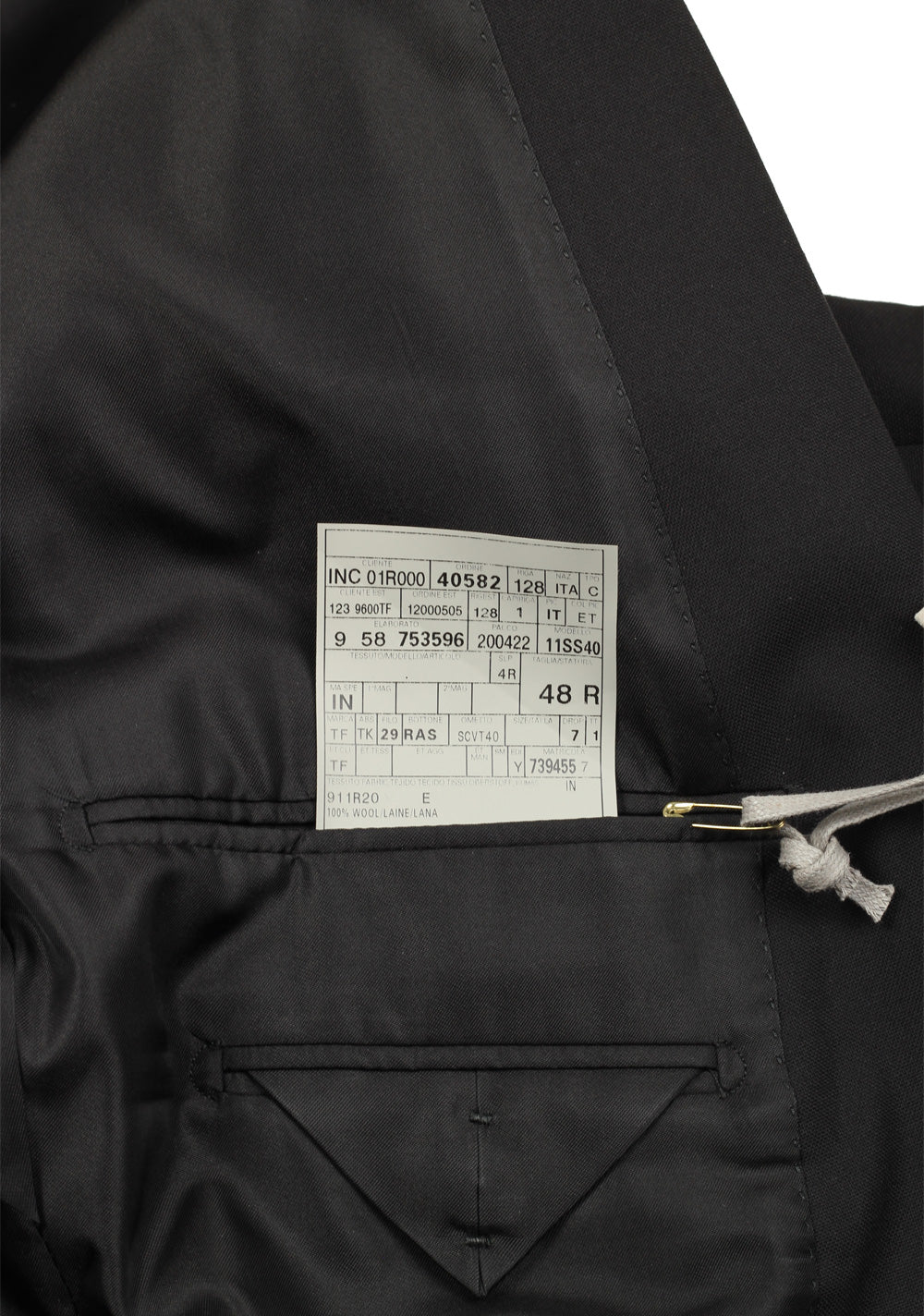 TOM FORD Shelton Black Cocktail Dinner Jacket Size 48 / 38R U.S.