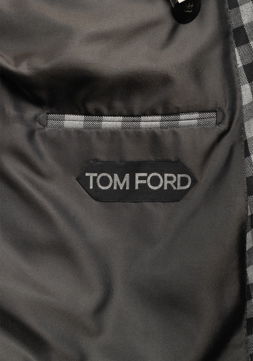 TOM FORD Buckingham Gray Double Breasted Suit Size 48 / 38R U.S. in Wool