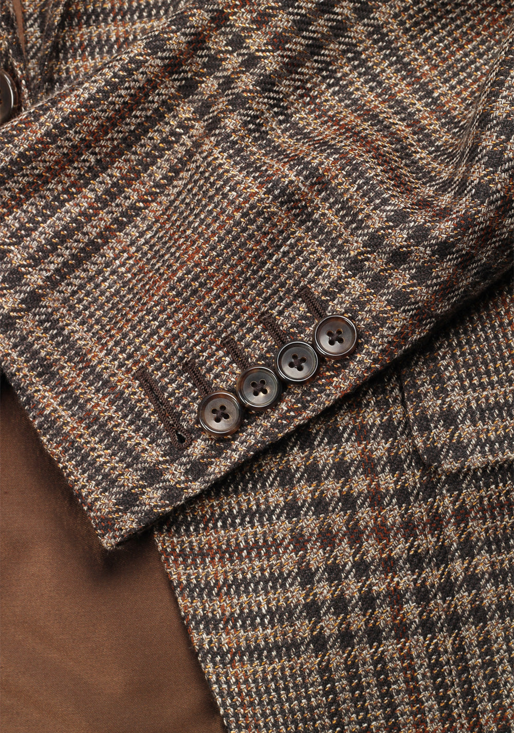 TOM FORD O'Connor Checked Brown Sport Coat Size 48 / 38R U.S.