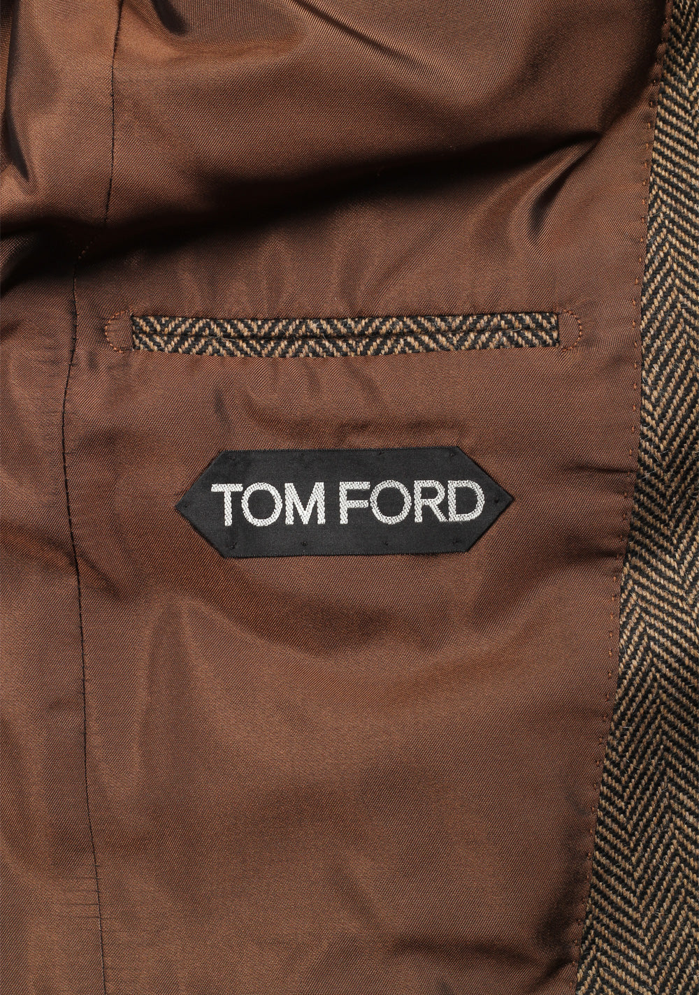 TOM FORD Atticus Brown Solid Sport Coat Size 46 / 36R U.S. in wool