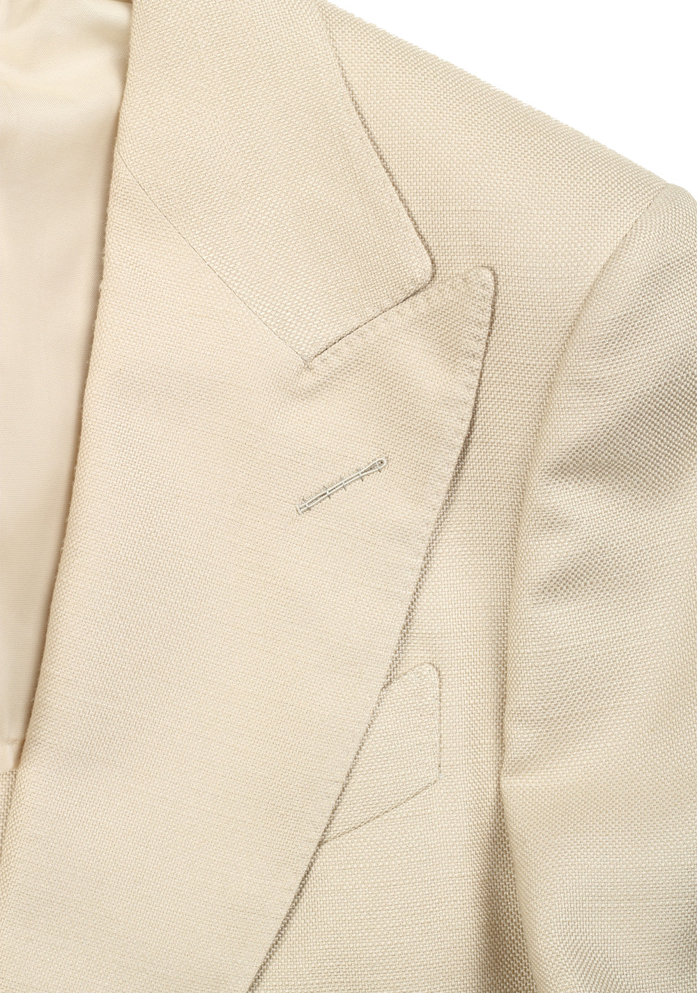 TOM FORD Atticus Champagne Silk Sport Coat Size 46 / 36R U.S.
