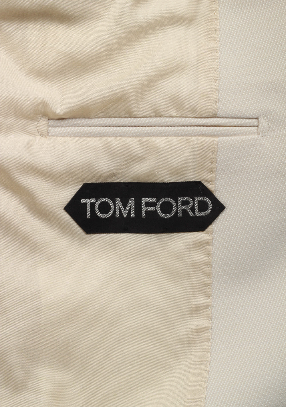 TOM FORD Atticus Double Breasted Off White Sport Coat