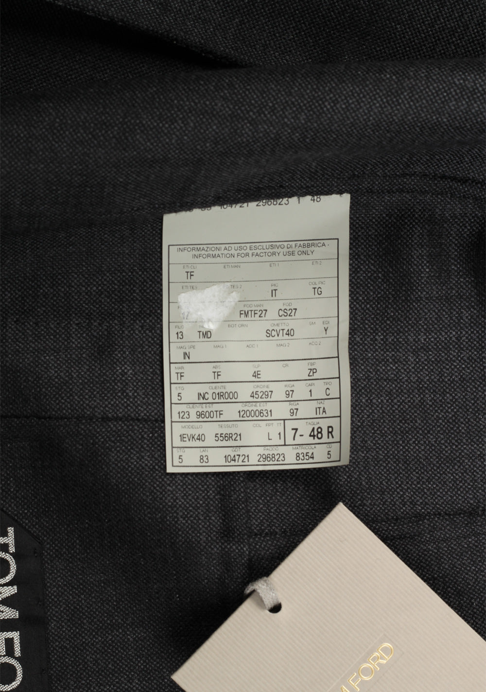 TOM FORD Atticus Gray Checked Sport Coat Size 48 / 38R U.S.
