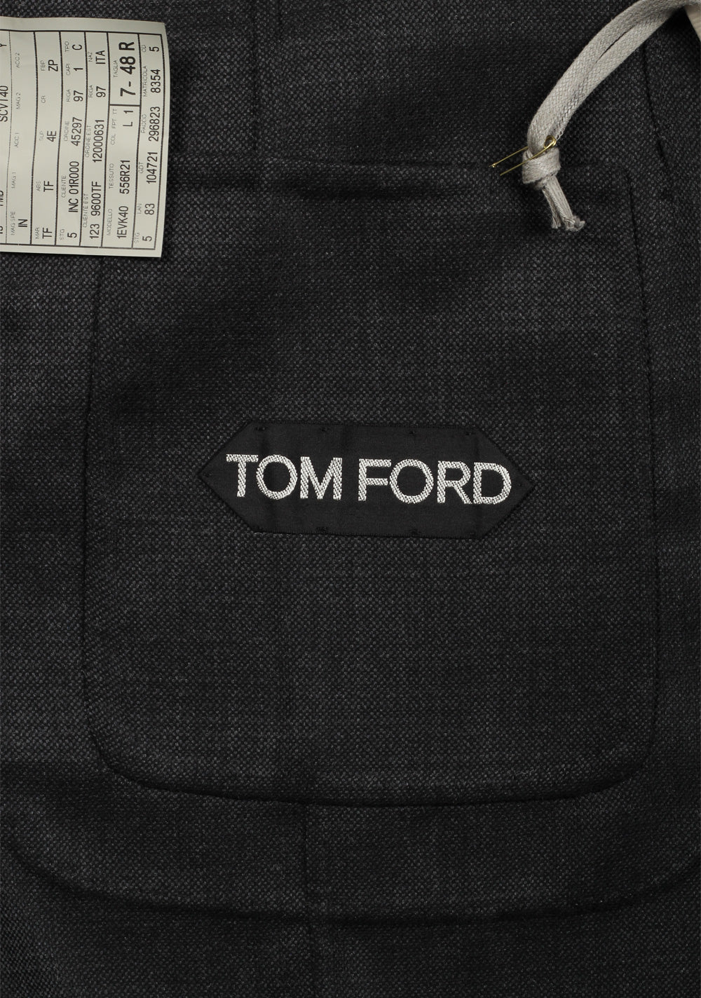 TOM FORD Atticus Gray Checked Sport Coat Size 48 / 38R U.S.