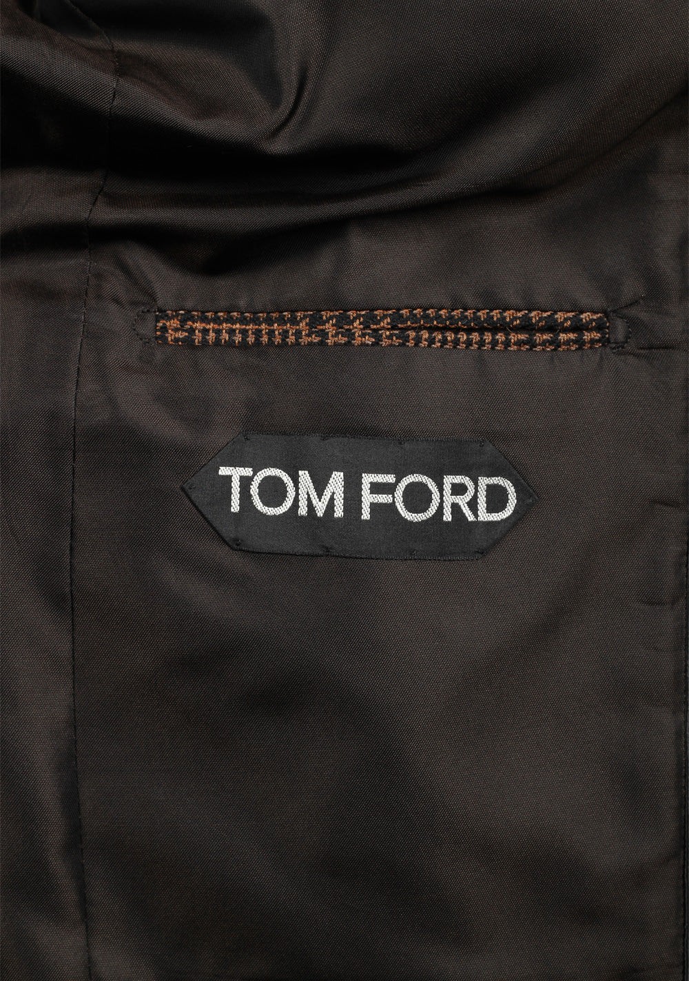 TOM FORD Basic Count Jac Checked Brown Sport Coat Size 48 / 38R U.S.