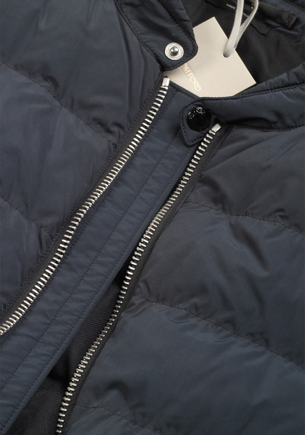 TOM FORD Blue Quilted Gilet Vest 48 / 38R U.S.