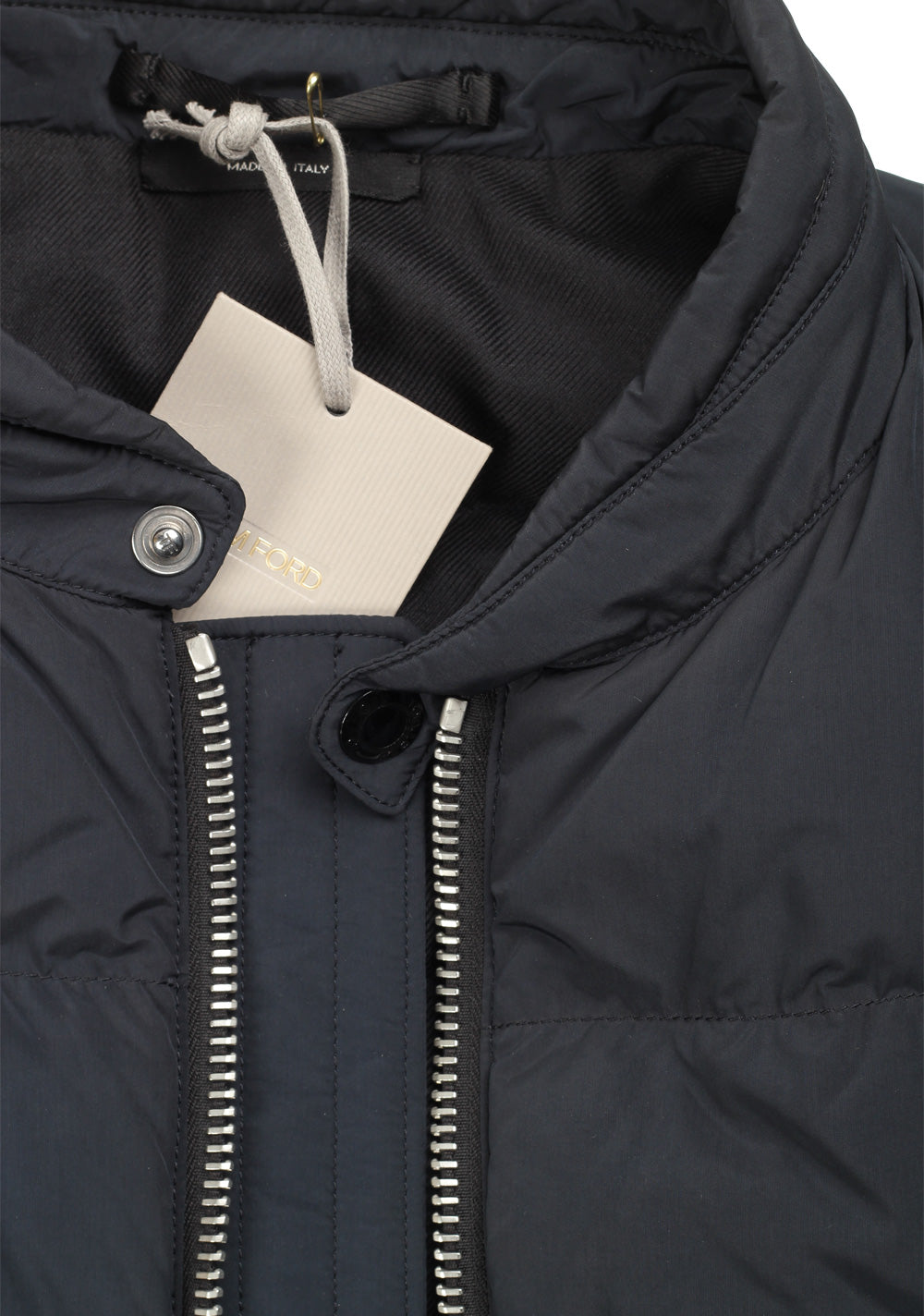 TOM FORD Blue Quilted Gilet Vest 48 / 38R U.S.