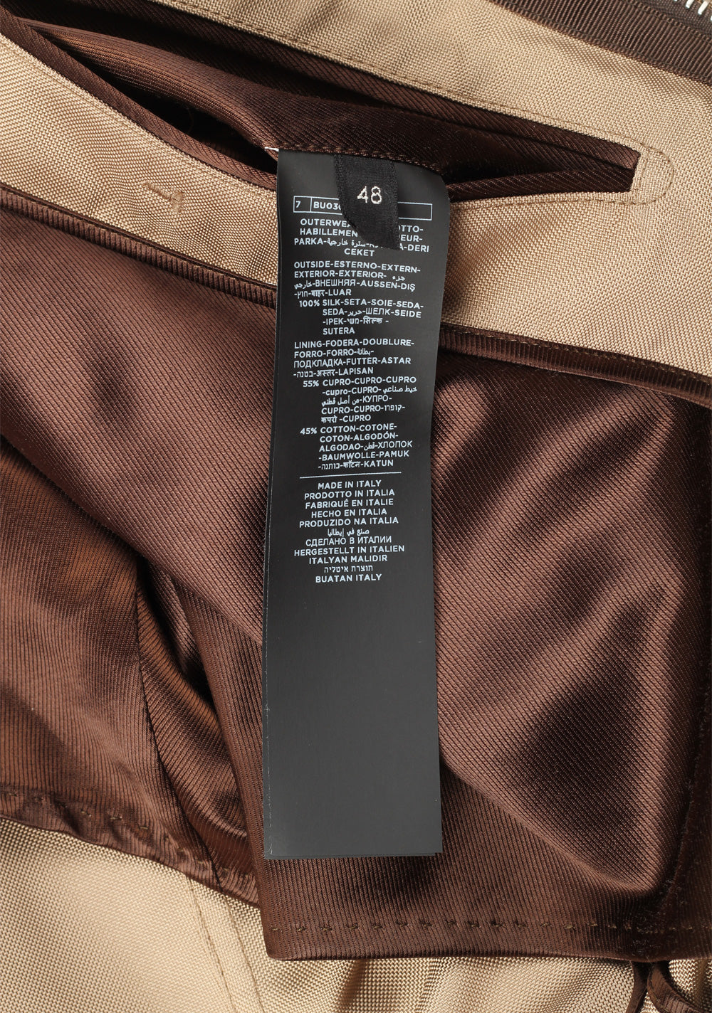 TOM FORD Copper Silk Jacket Coat 48 / 38R U.S.