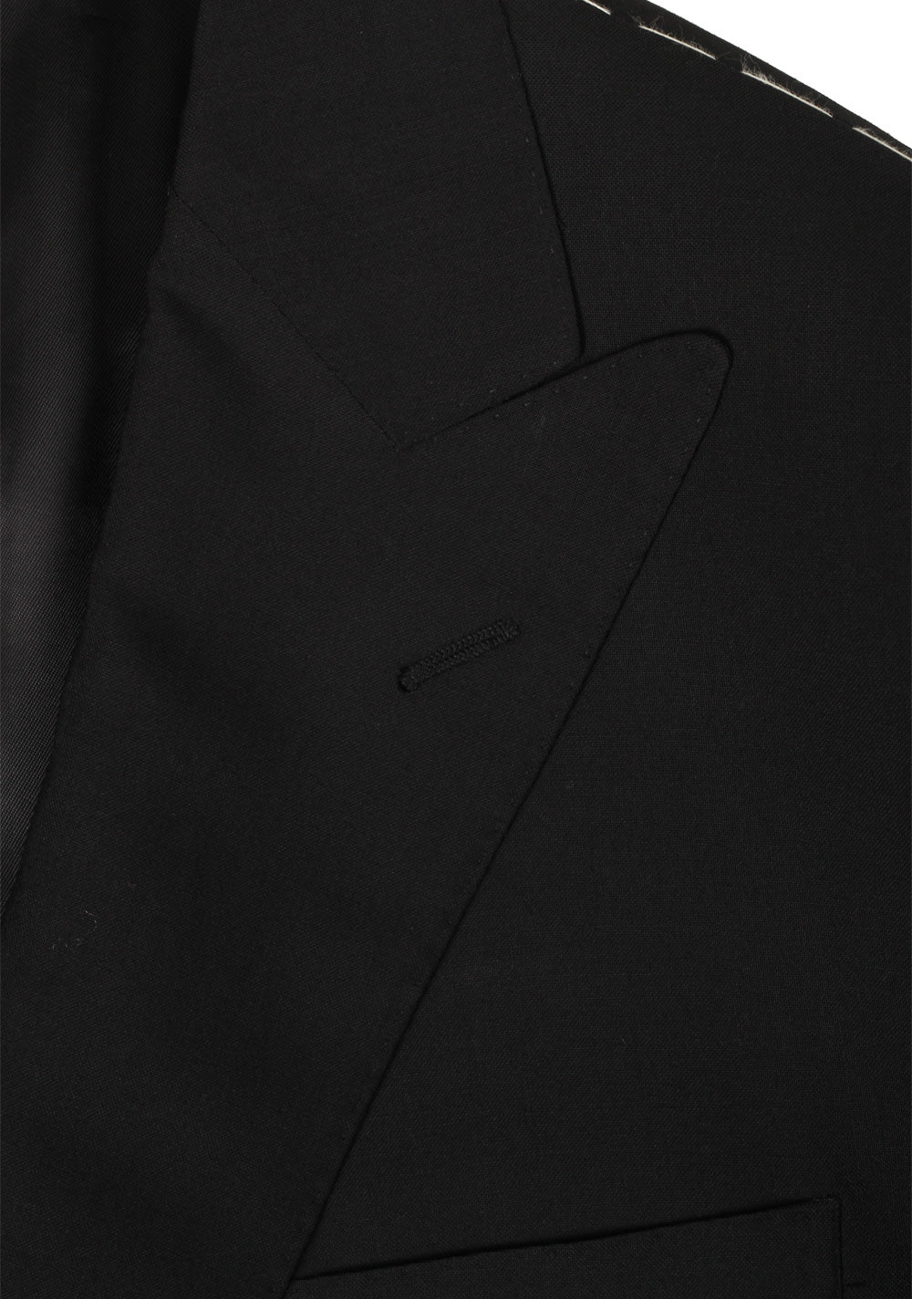 Ralph Lauren Double Breasted Black Suit Size In Wool