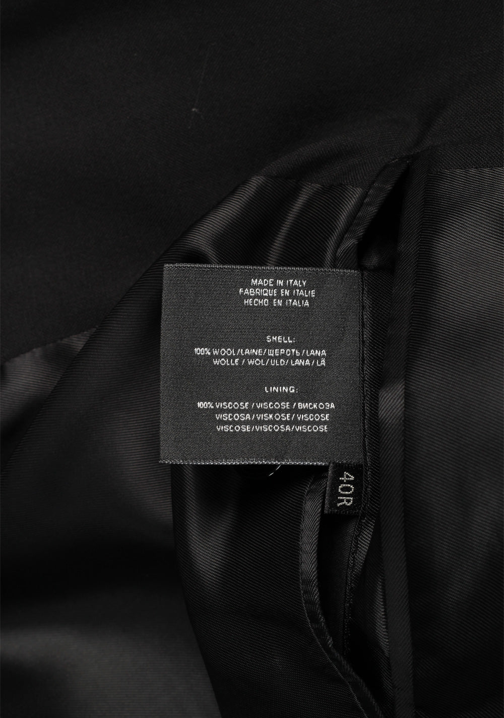 Ralph Lauren Double Breasted Black Suit Size In Wool