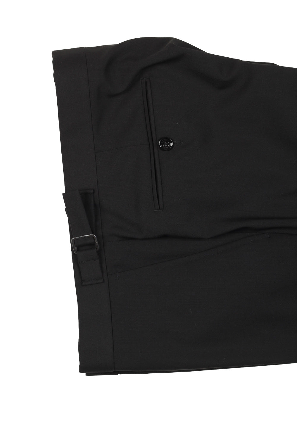 Ralph Lauren Double Breasted Black Suit Size In Wool