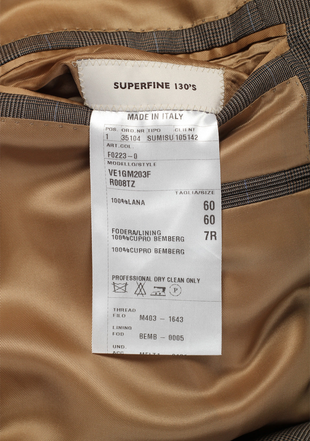 Caruso Brown Checked Sport Coat Size 60 / 50R U.S. in Wool