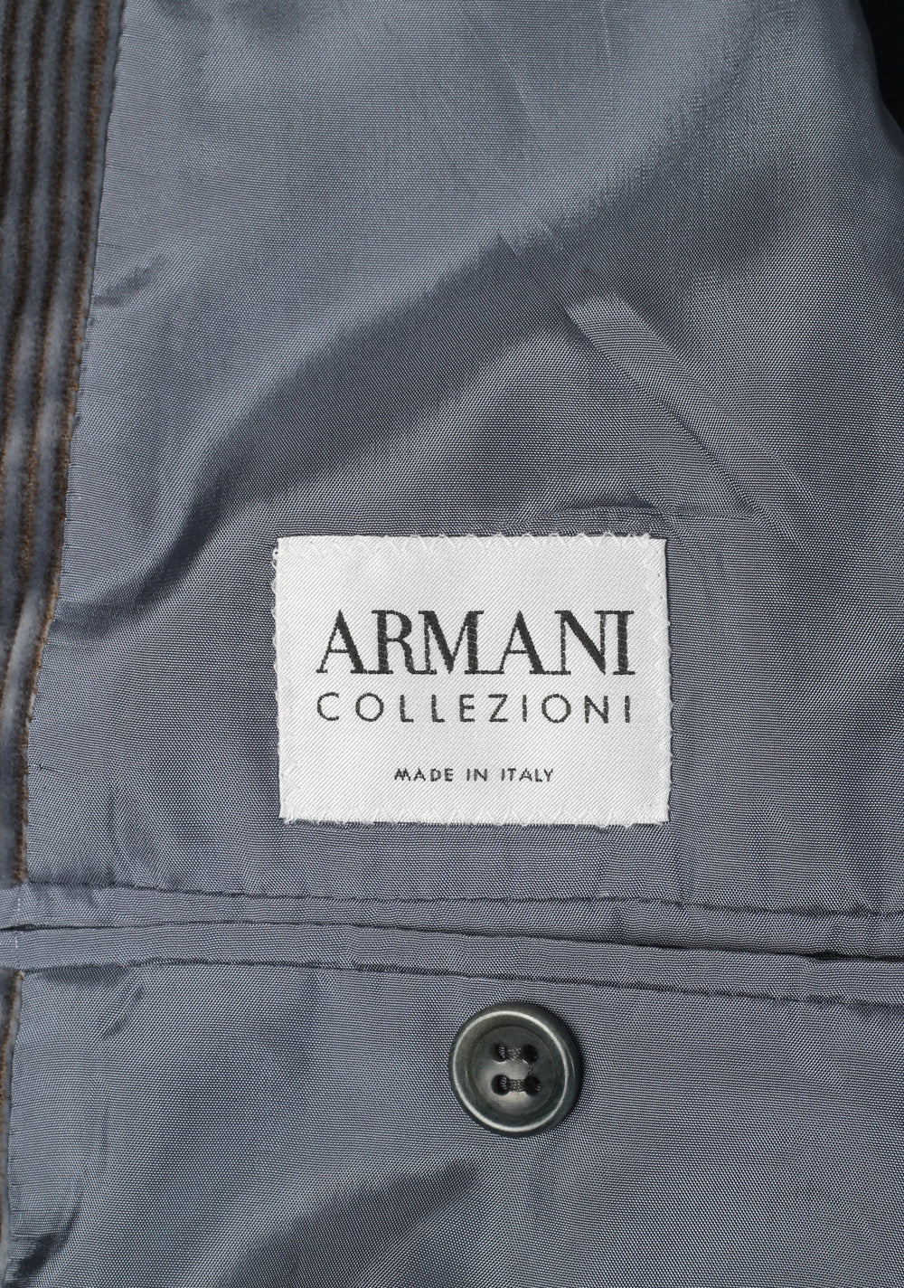 Armani Collezioni Blue Corduroy Sport Coat Size 50 / 40R U.S. in Cotton