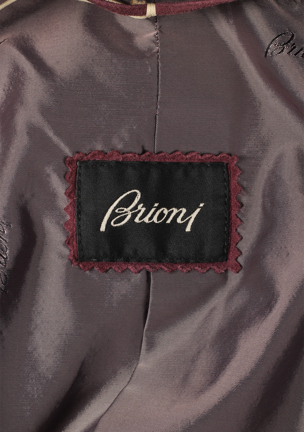Brioni Aubergine Washed Leather Sport Coat Size 52 / 42R U.S.