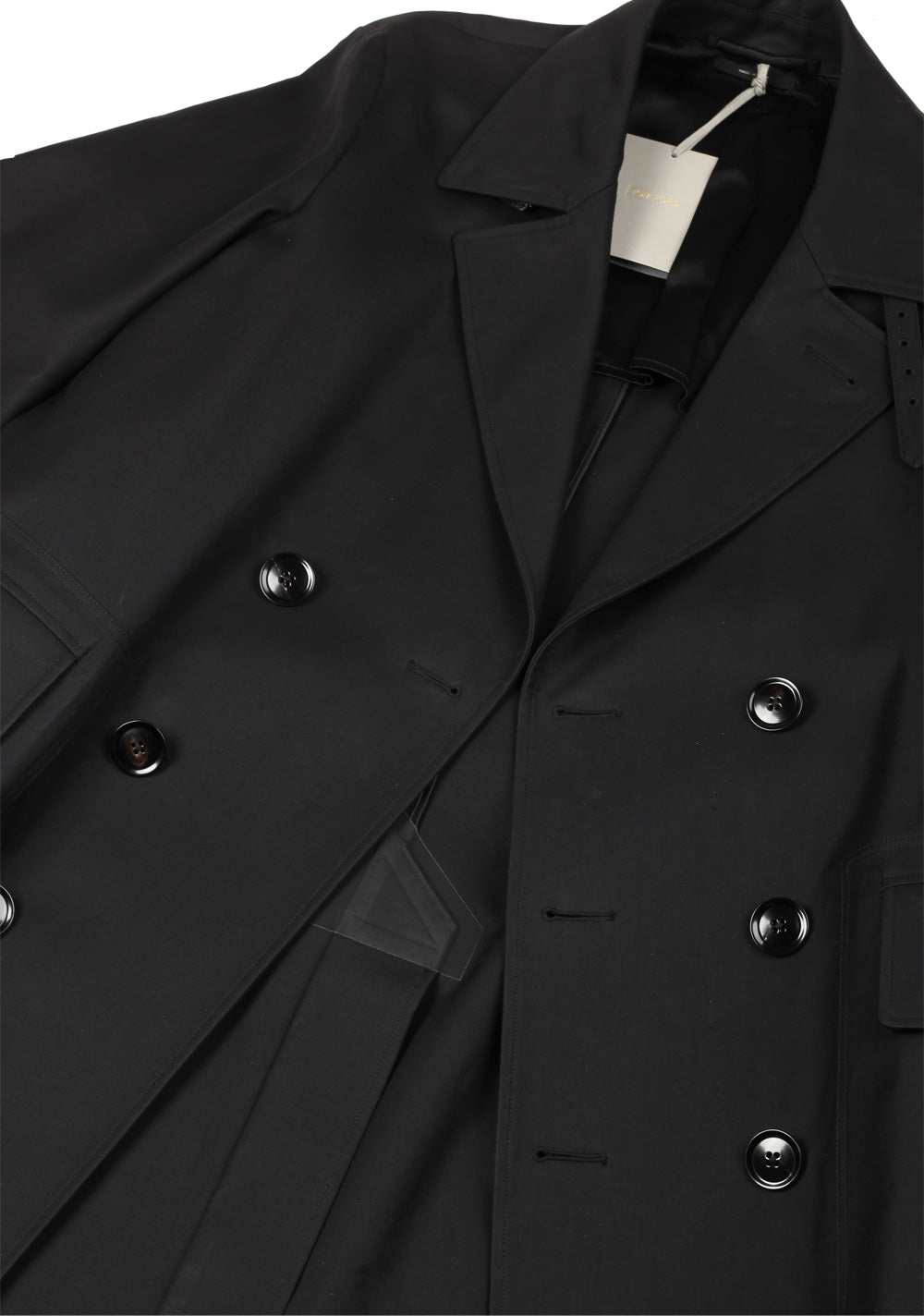 TOM FORD Black Rain Coat Size 48 / 38R U.S. Outerwear