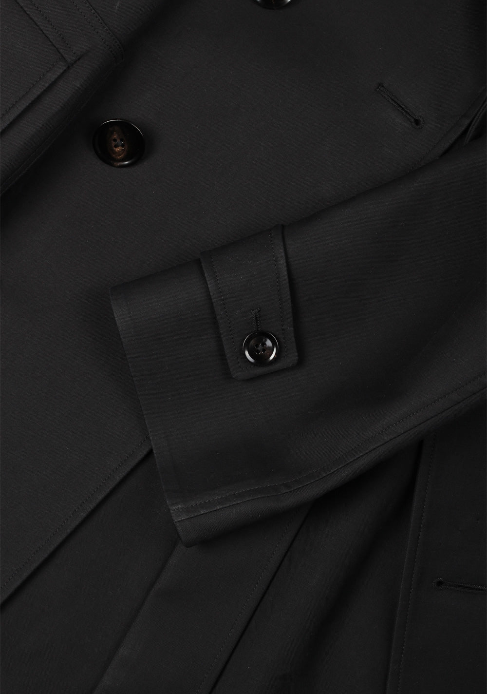 TOM FORD Black Rain Coat Size 48 / 38R U.S. Outerwear