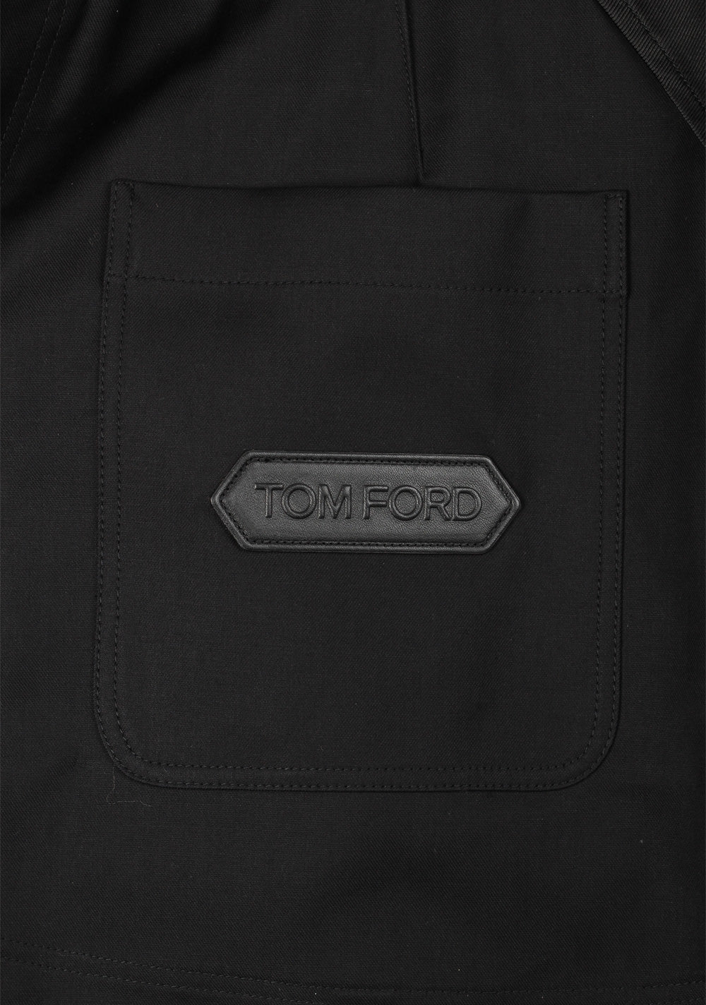 TOM FORD Black Rain Coat Size 48 / 38R U.S. Outerwear