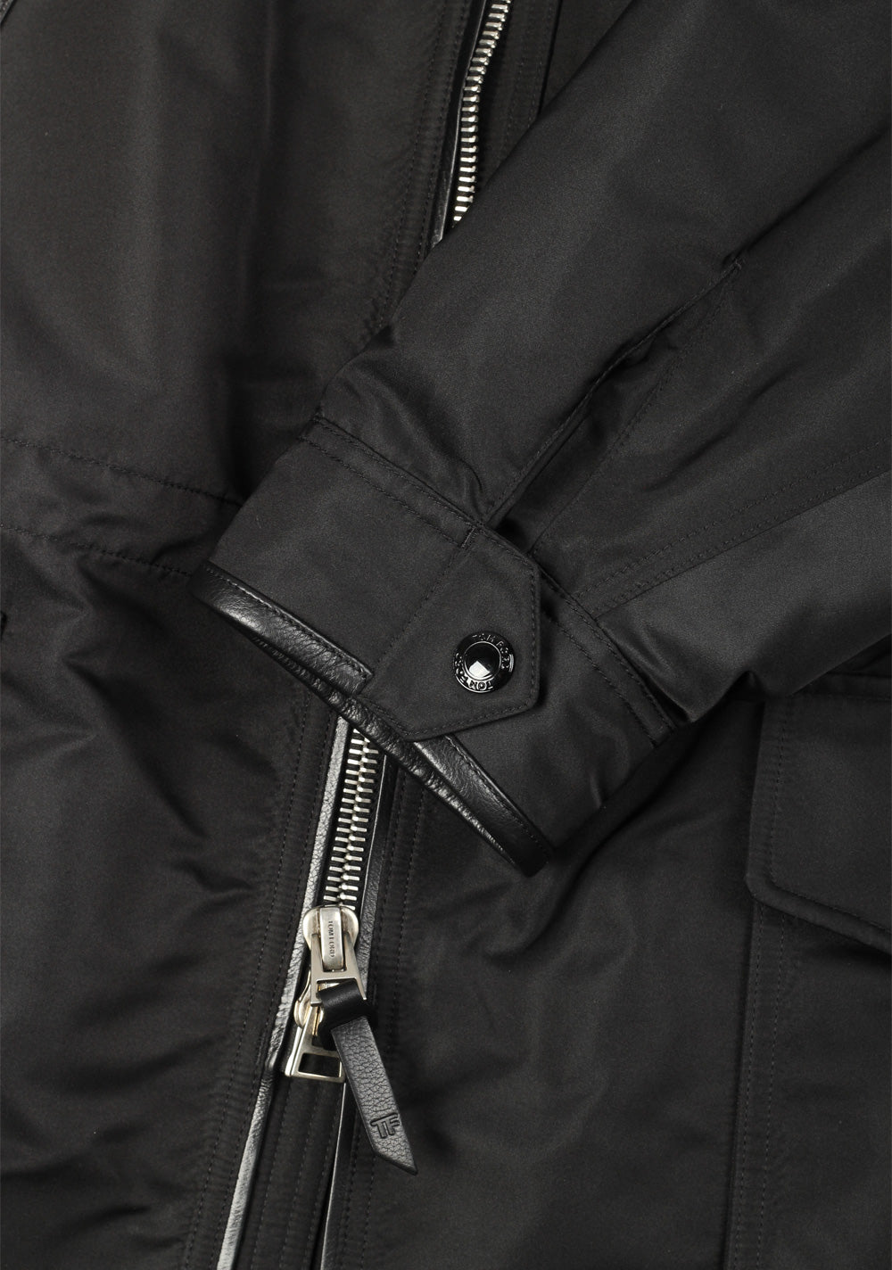 TOM FORD Black Field Jacket Coat Size 54 / 44R U.S.