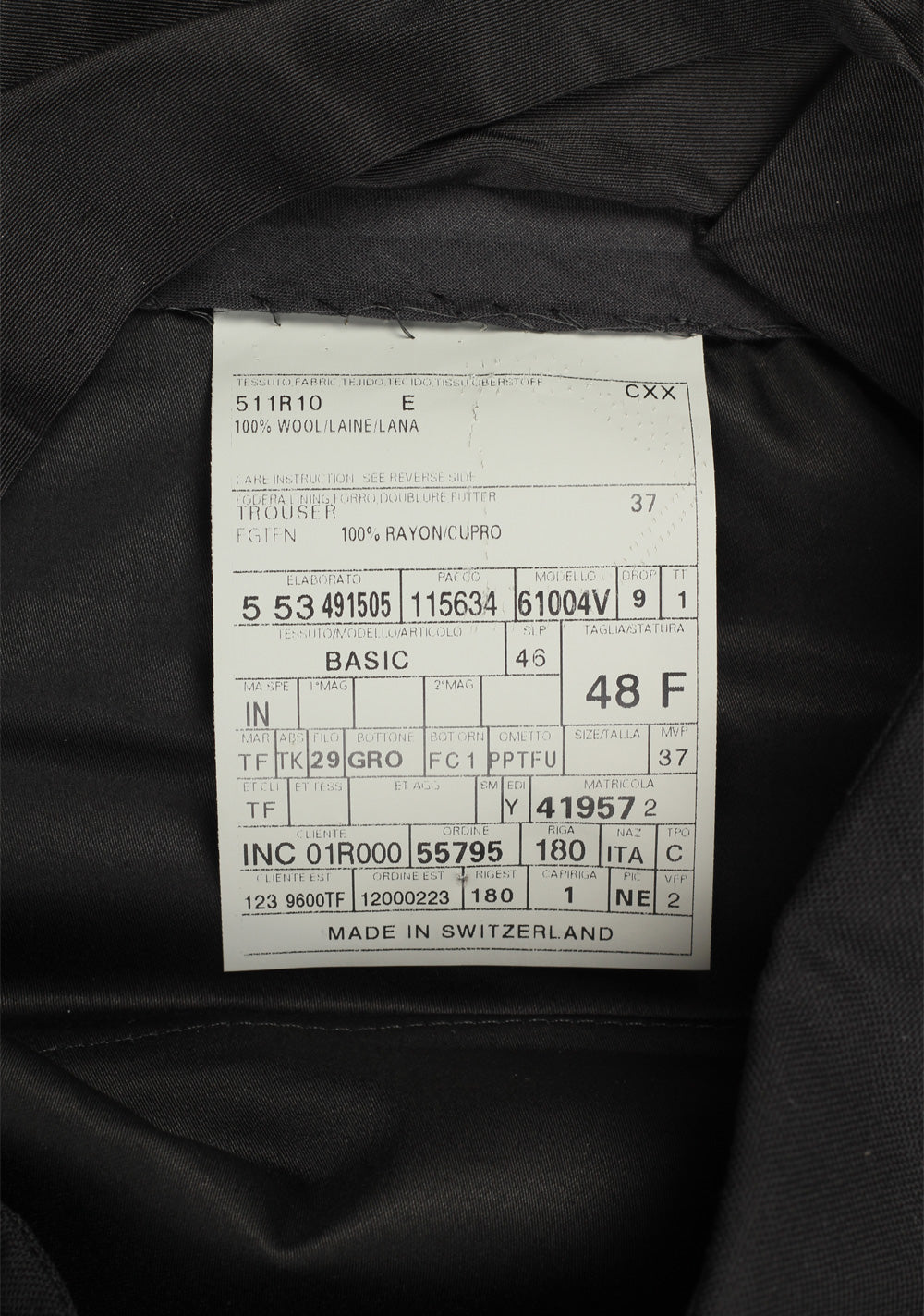 TOM FORD Black Cocktail Tuxedo Trousers Size 48 / 32 U.S. in Wool