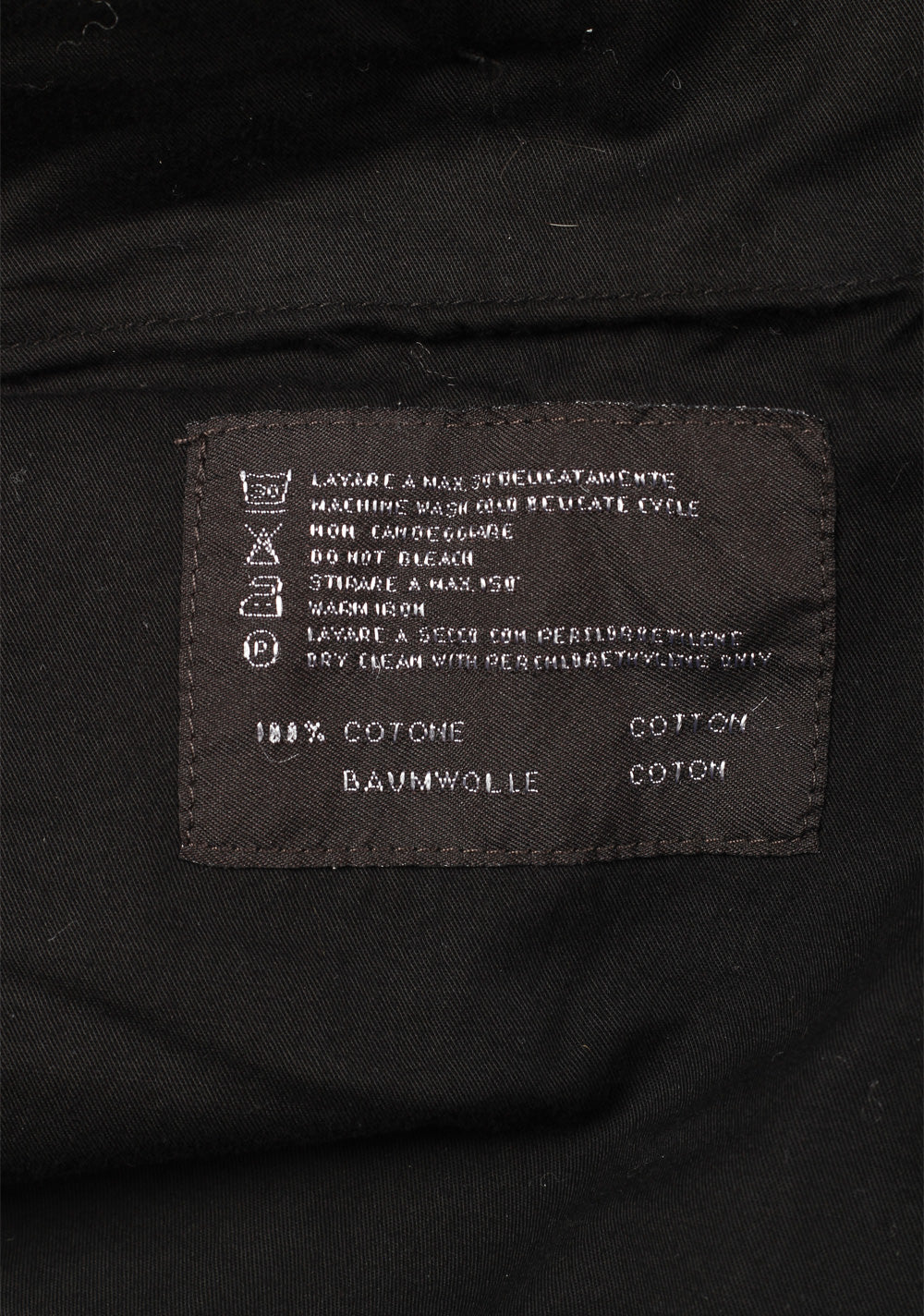 PT01 Black Trousers in Cotton