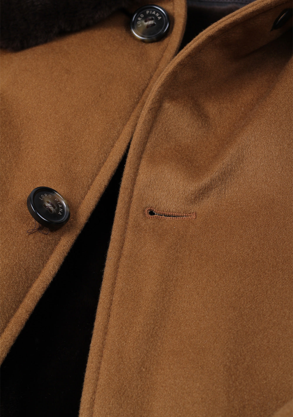 Loro Piana Beige Cashmere  Fur Lined Overcoat Size XXXL / 58 / 48R U.S.