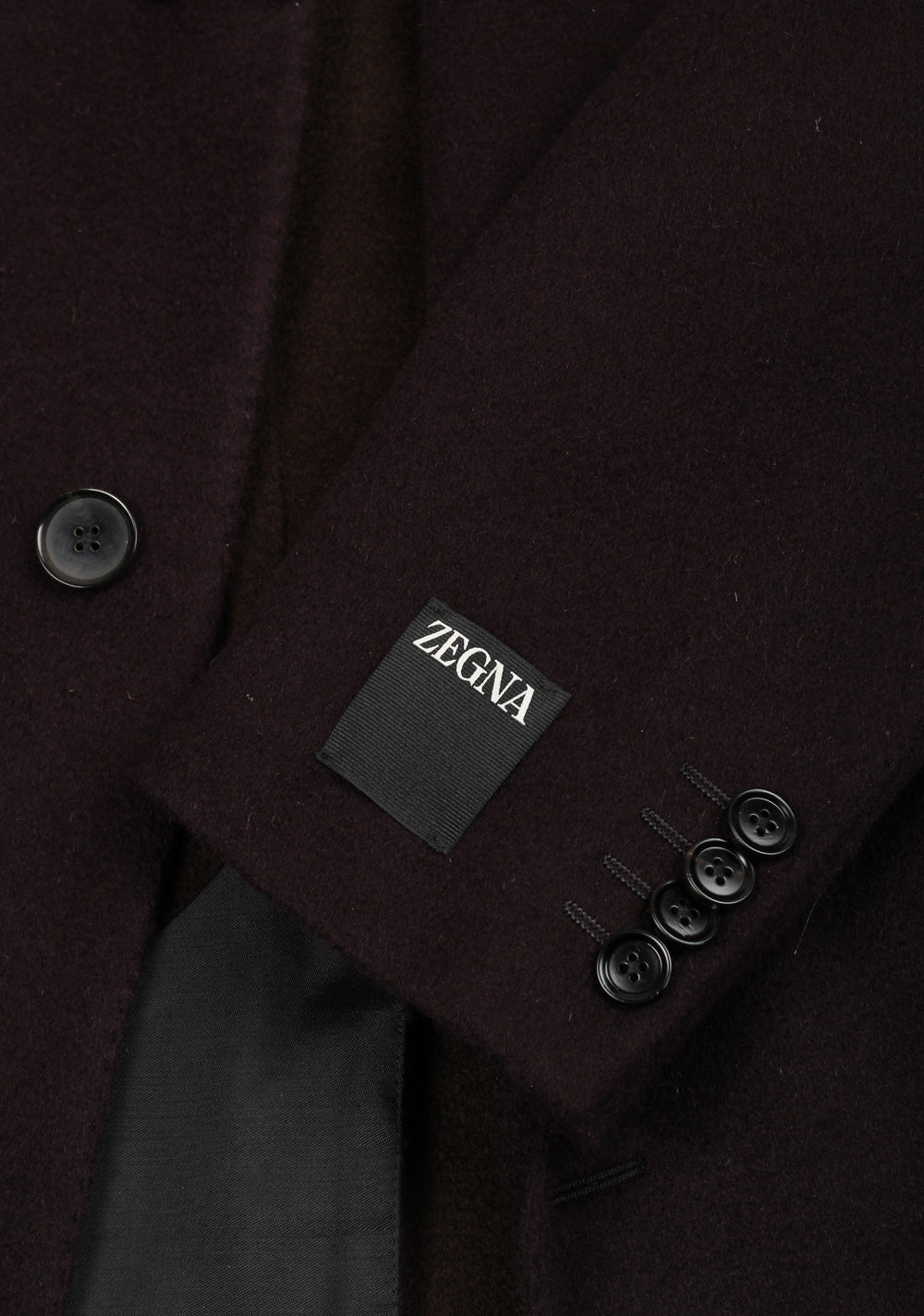 ZEGNA Oasi Cashmere Boysenberry Overcoat Size 56 / 46R U.S.