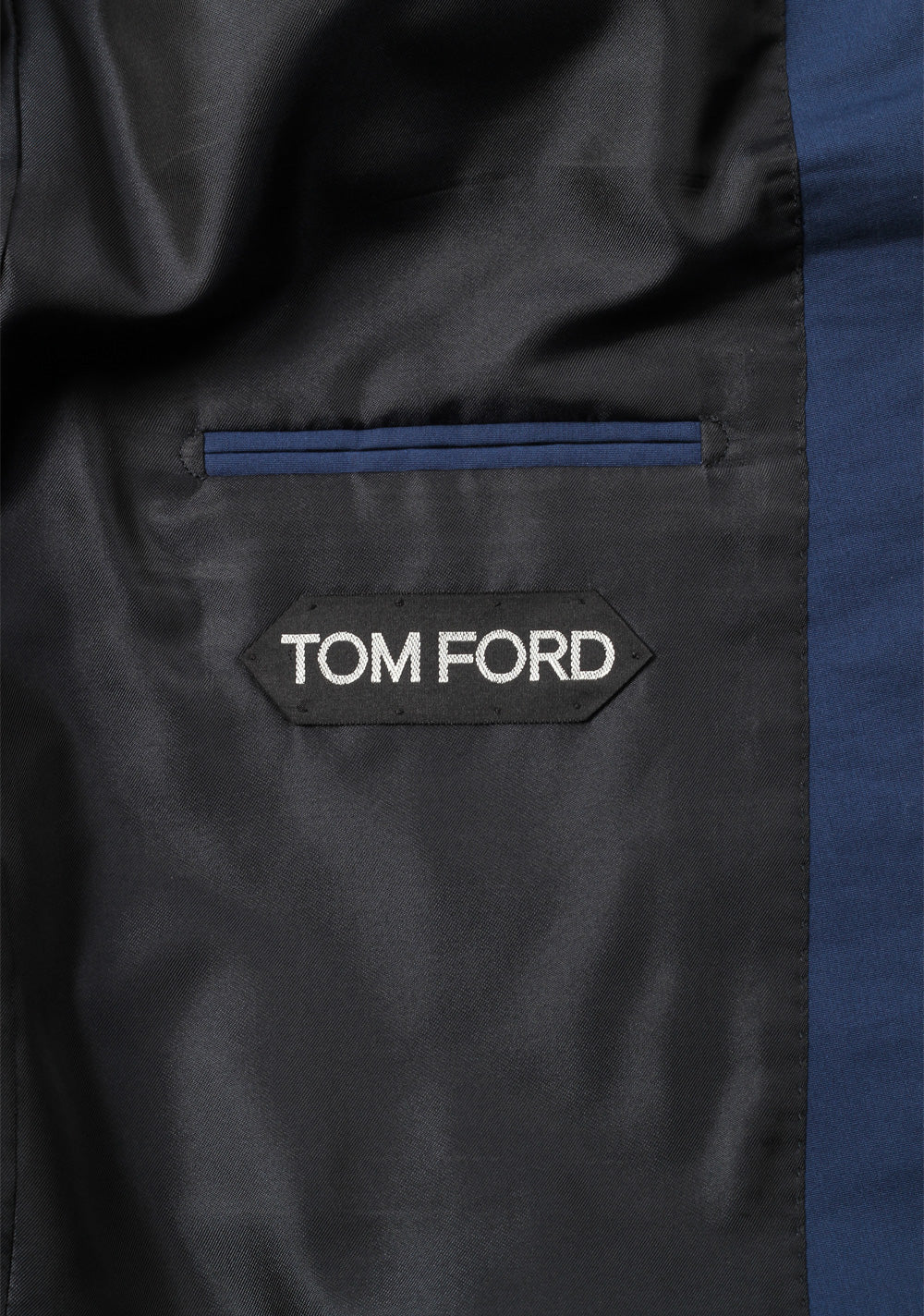 TOM FORD Shelton Solid Blue Silk Blend Suit Size 54 / 44R U.S.