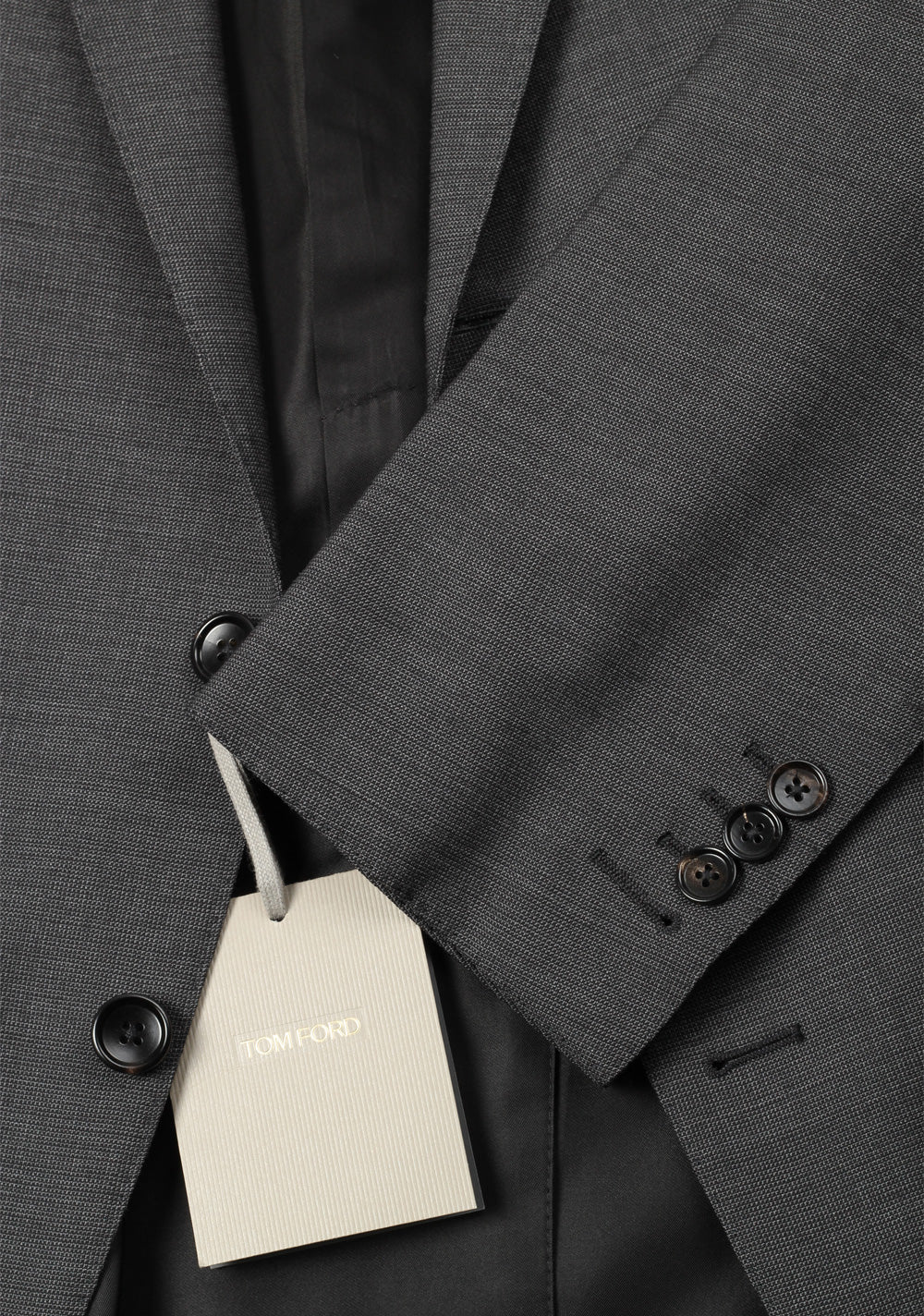 TOM FORD O'Connor James Bond Wool Gray Suit Size 56 / 46R U.S.