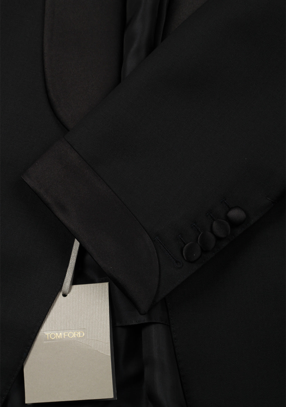 TOM FORD O'Connor Black Shawl Collar Tuxedo Suit Fit Y