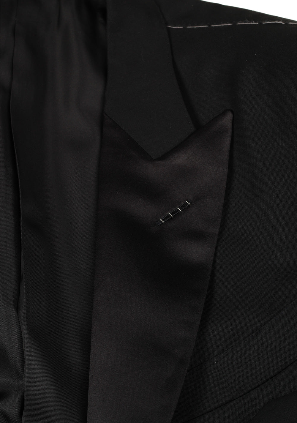 TOM FORD O'Connor Black Tuxedo Suit Smoking  Shawl Collar Size 56 / 46R U.S. Fit Y