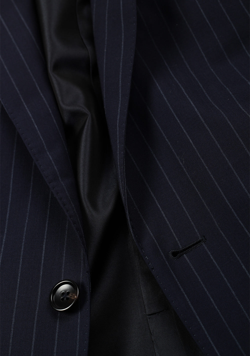 TOM FORD O'Connor Striped Blue Suit Size 50 / 40R U.S. In Wool