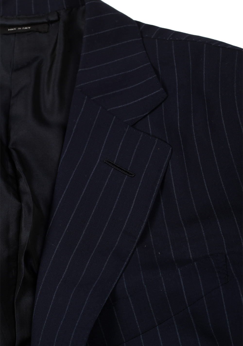 TOM FORD O'Connor Striped Blue Suit Size 50 / 40R U.S. In Wool