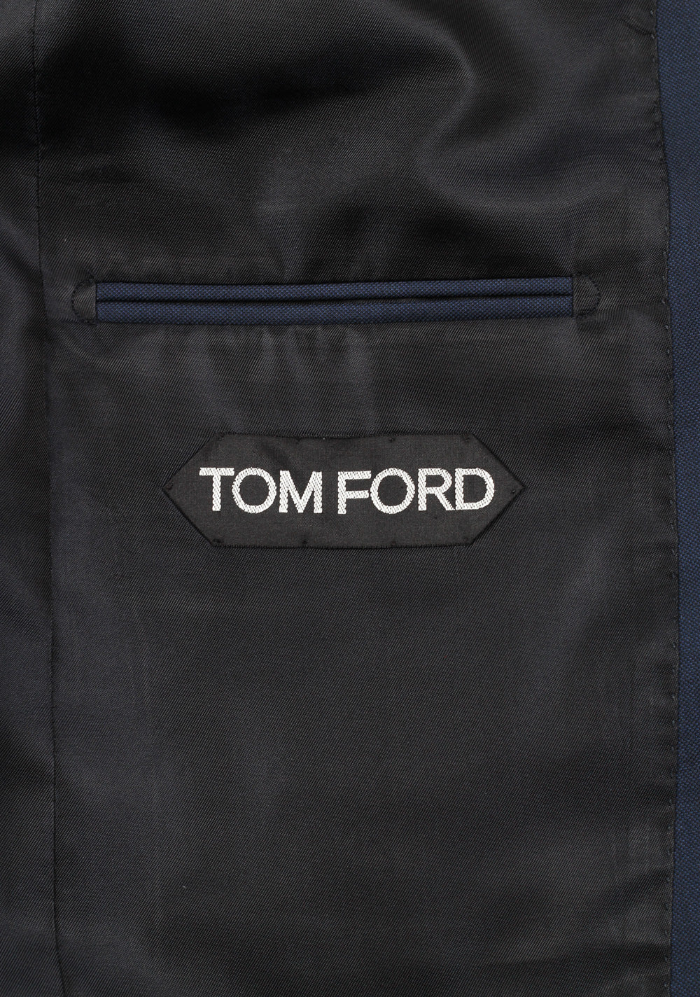 TOM FORD MTO Mid Blue Super 110's Sharkskin