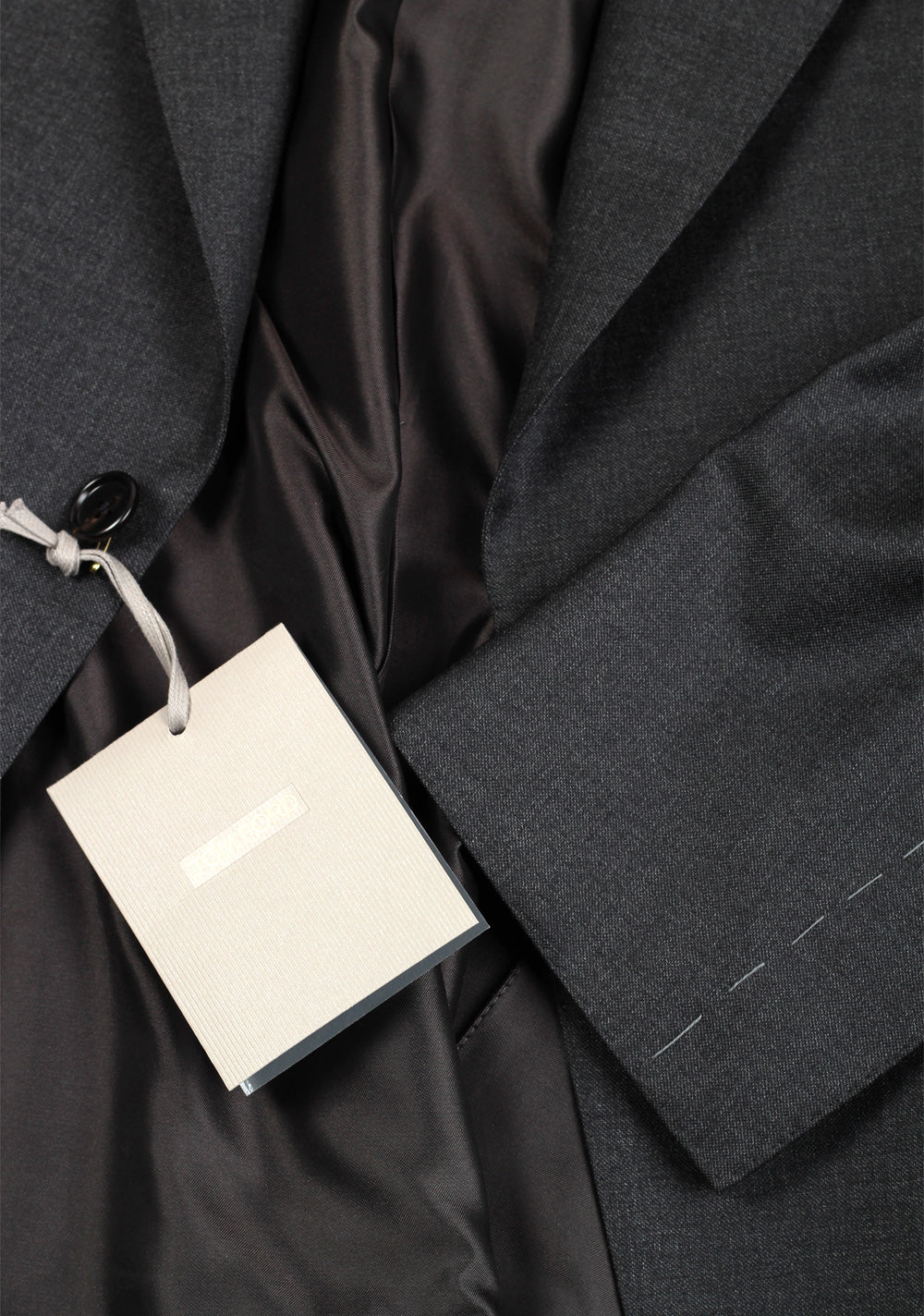 TOM FORD MTO Dark Gray Super 110's Sharkskin