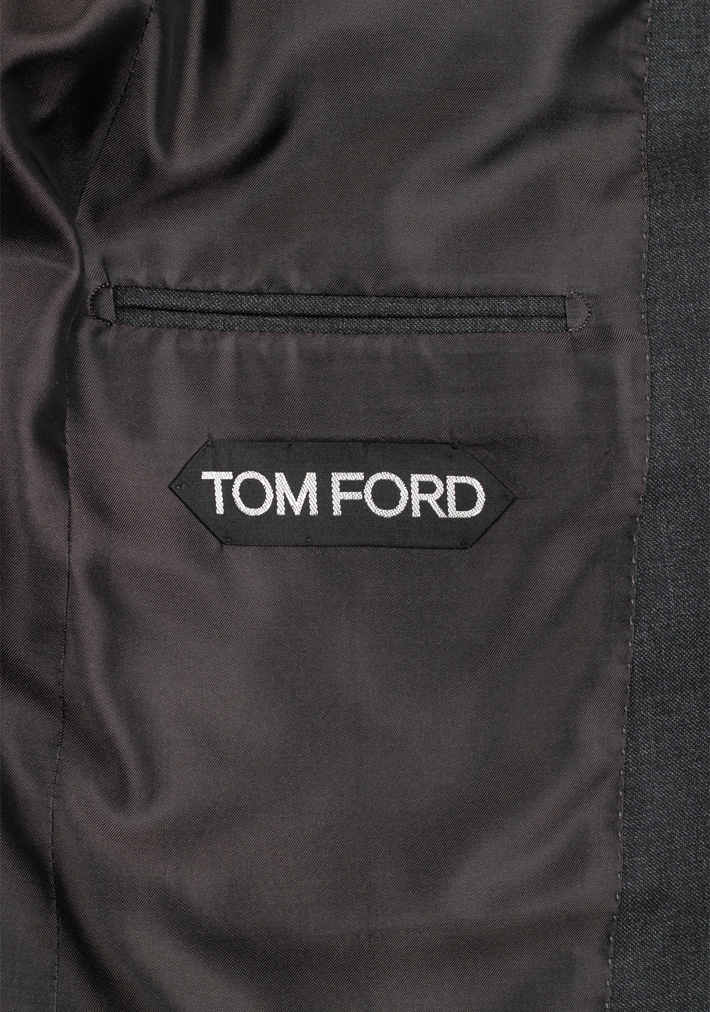 TOM FORD MTO Dark Gray Super 110's Sharkskin