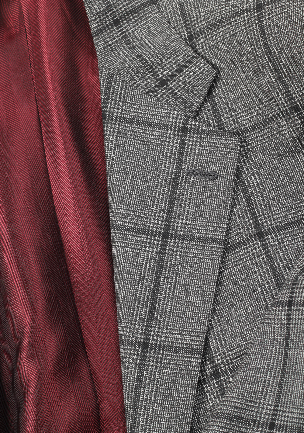 Kiton Gray Checked Suit Size 50 / 40R U.S. Cipa | Costume Limité