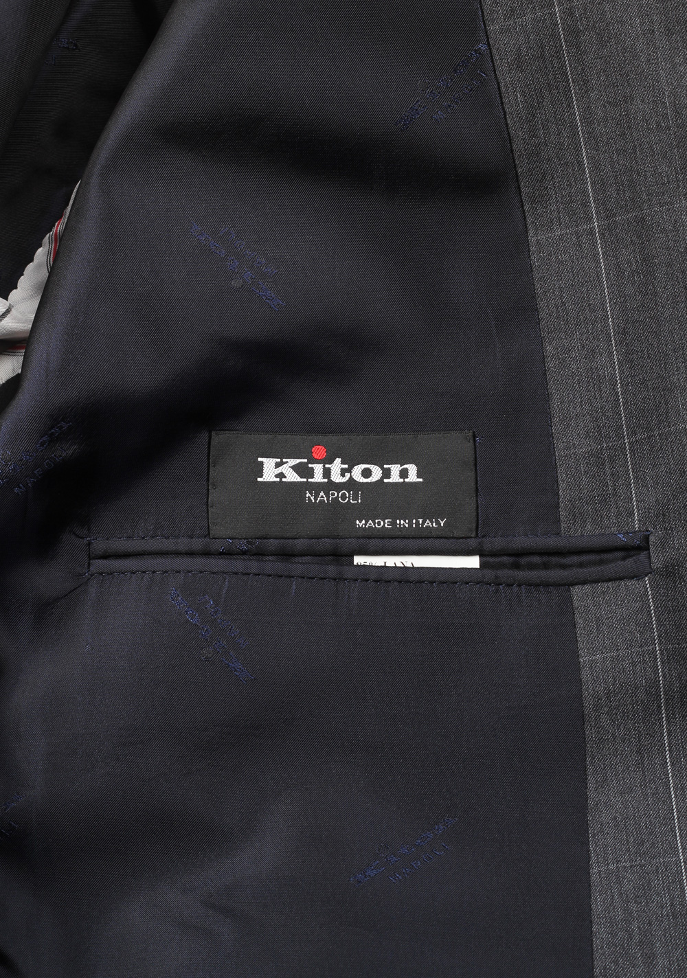 Kiton Suit Size 50 / 40R U.S. 14 Micron Super 180S Double Breasted | Costume Limité
