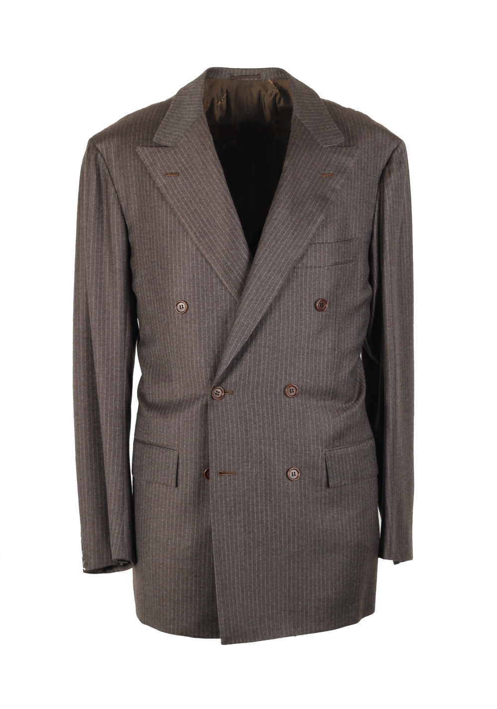 Kiton Suit Size 50 / 40R U.S. 100% Cashmere Double Breasted | Costume Limité