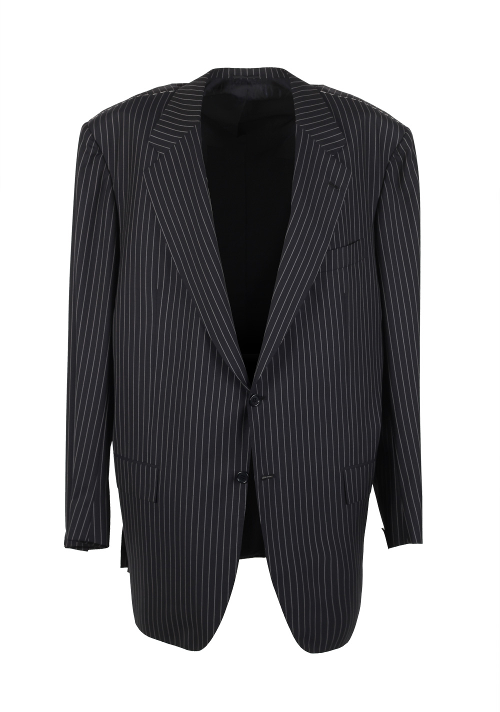 Kiton Suit Size 60 / 50R U.S. Blanc Blu Super 180S | Costume Limité
