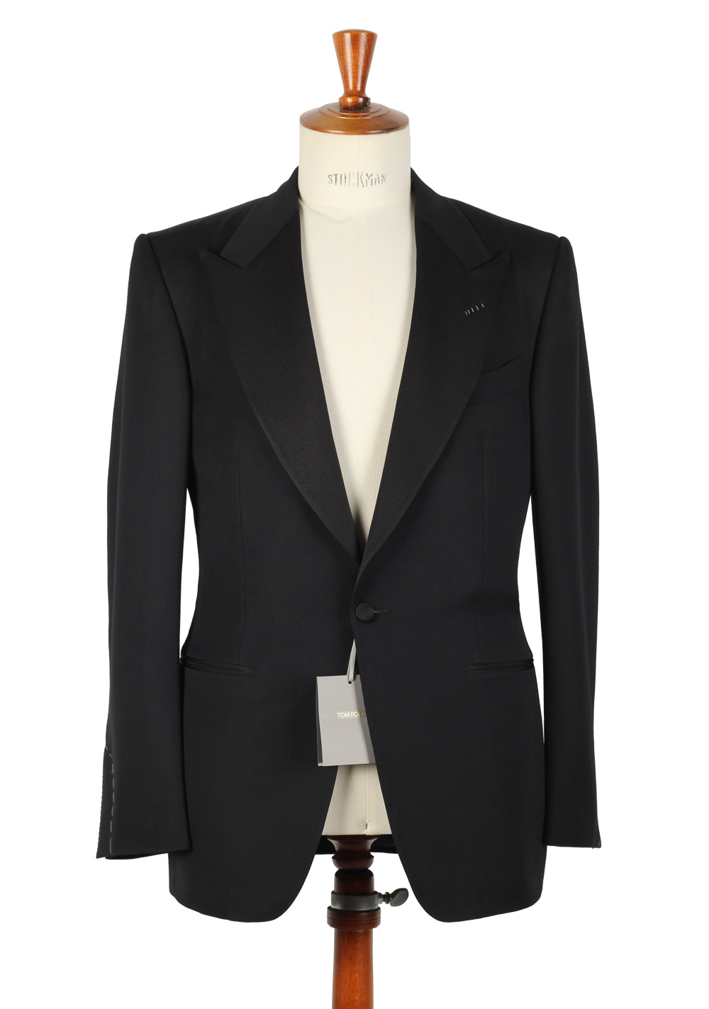 TOM FORD Suit Tuxedo Size 48 / 38R U.S. Black | Costume Limité