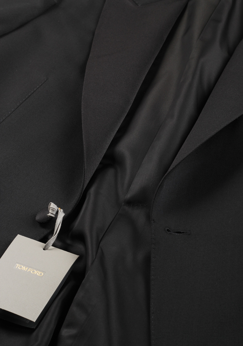 TOM FORD Windsor Black Tuxedo Smoking Suit Size 58L / 48L U.S. Fit A | Costume Limité